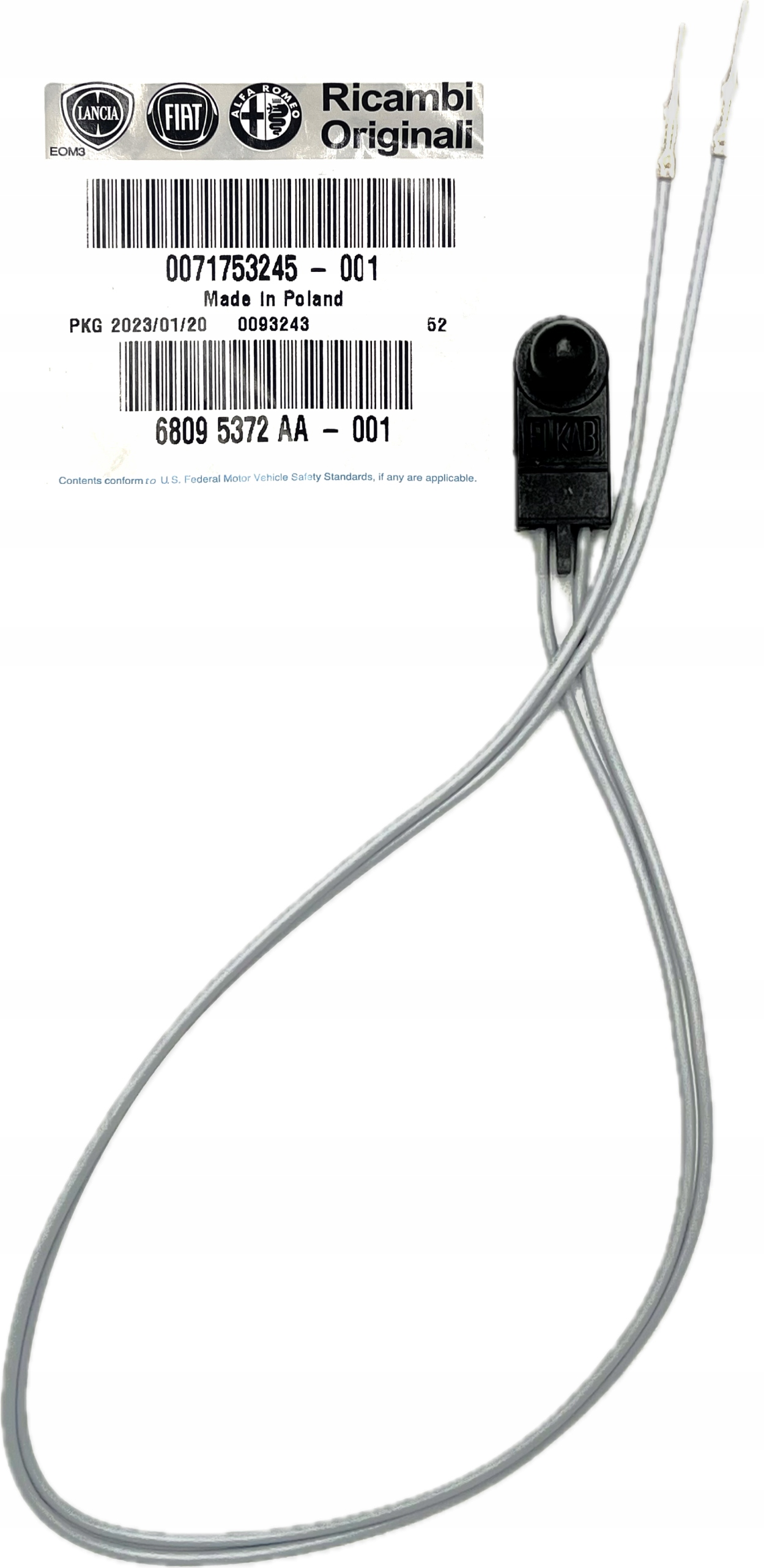 CZUJNIK TEMPERATURY ZEWNĘTRZNEJ ALFA ROMEO FIAT LANCIA 71753245 ORYGINAŁ