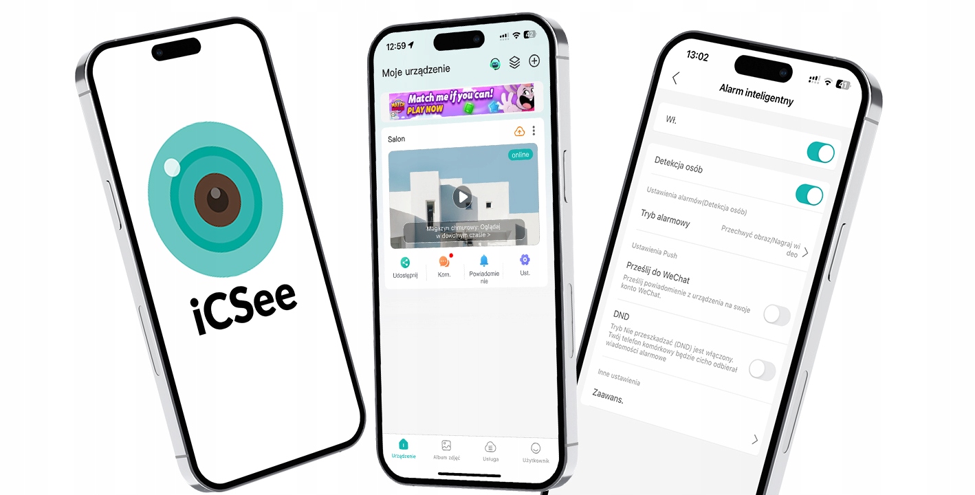 KAMERA WIFI OBROTOWA ZEWNĘTRZNA IP 2MP FullHD ZOOM IP66 ICSEE SMART PTZ Kod producenta 78-664#