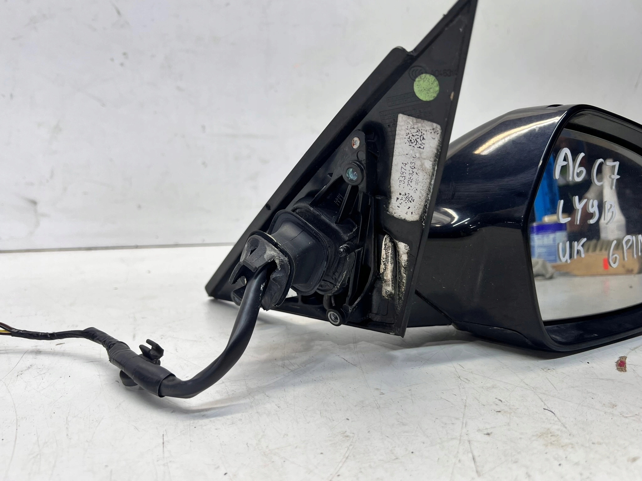 mirror exterior right AUDI A6 C7 LIFT LY9B 6-PIN UK