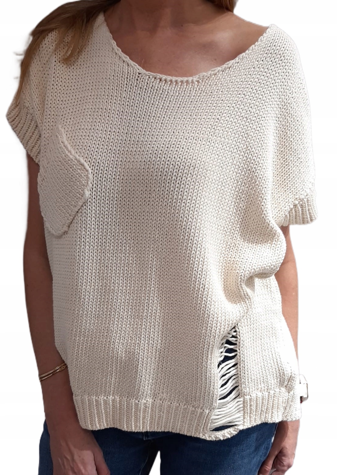 Cocomore Oversize svetr Boho Béžová Novinka