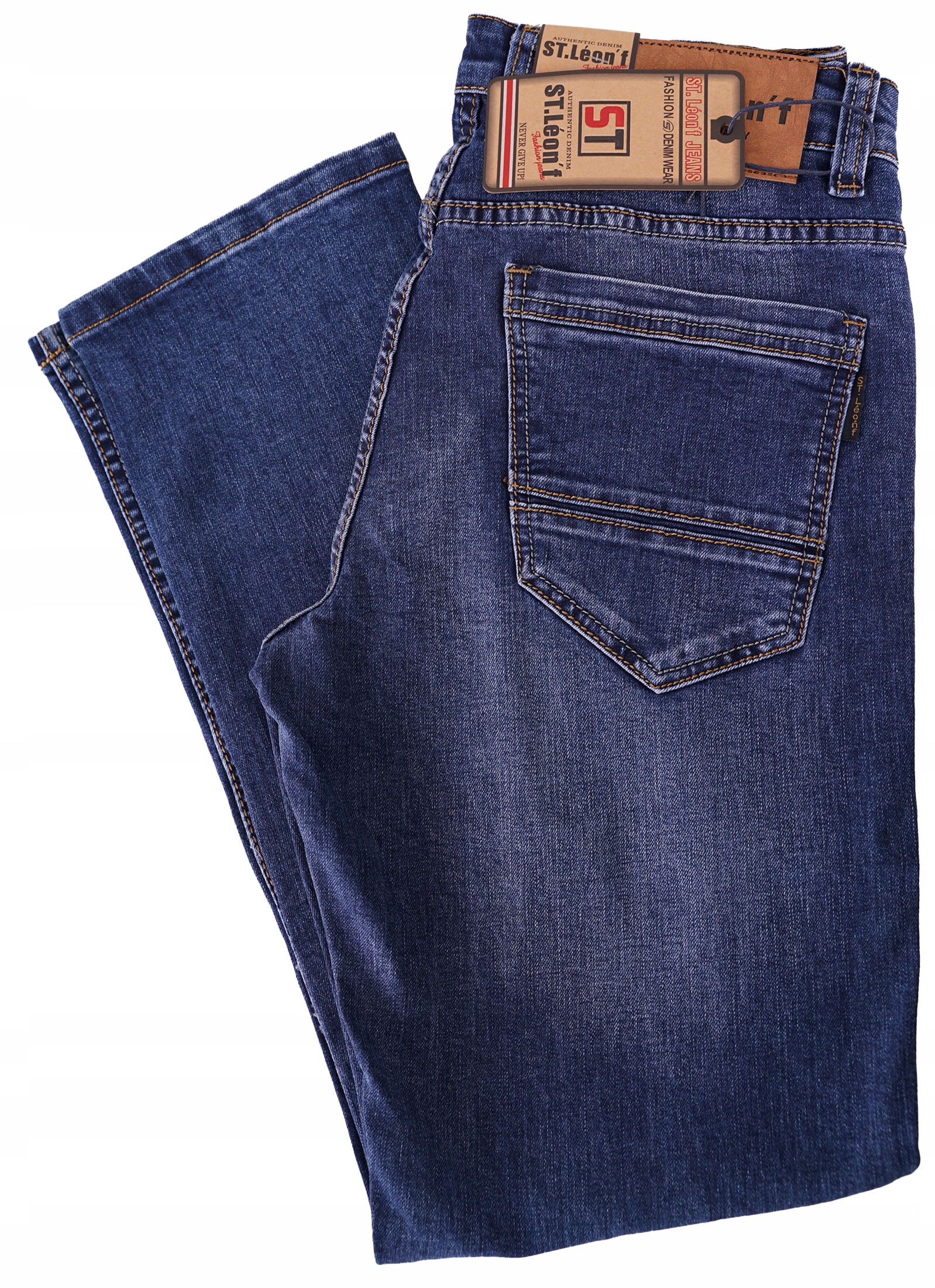 

Spodnie Męskie Jeans Niebieski Dżins W34 L30 92-98
