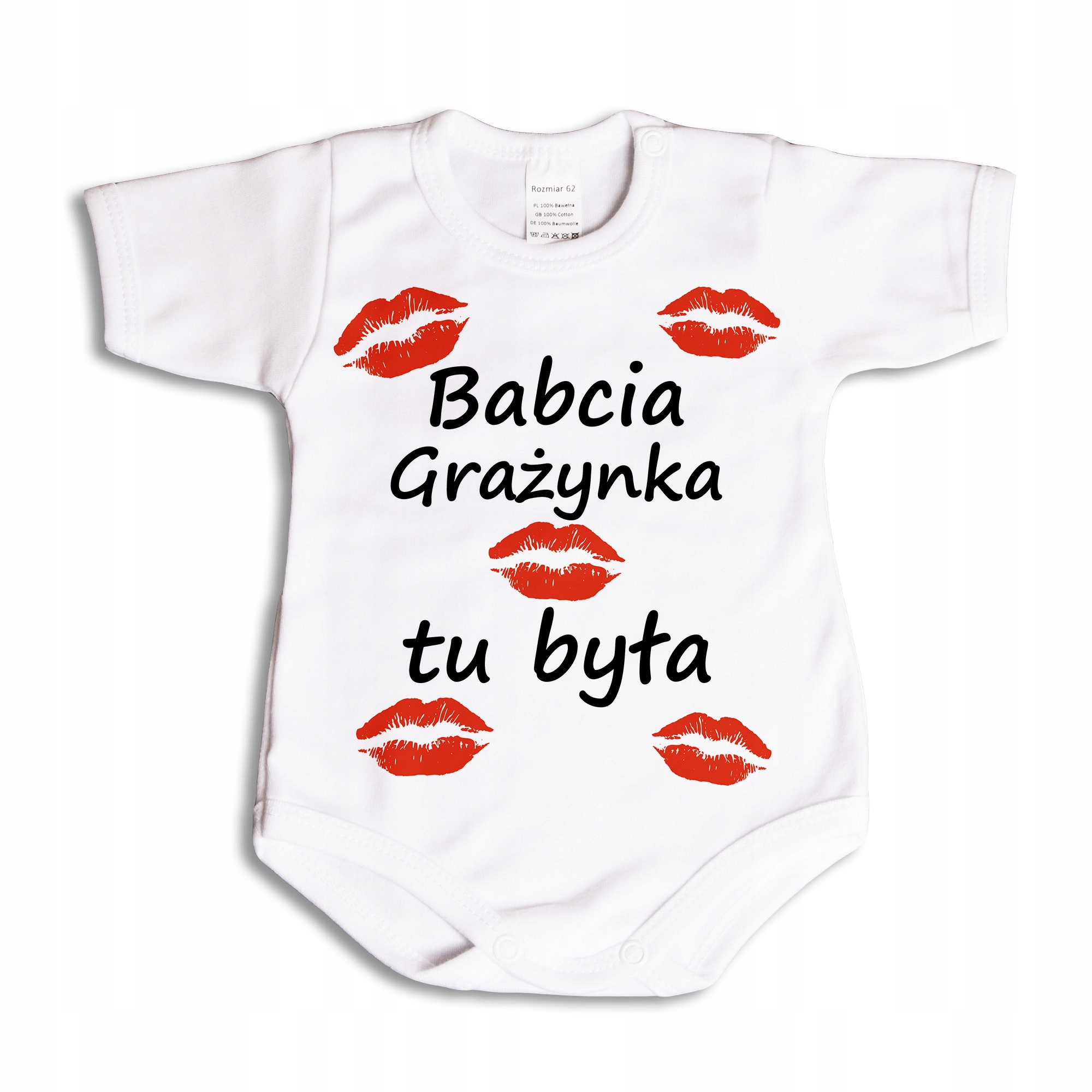 

Babcia (imię) tu była body niemowlęce 98 kr
