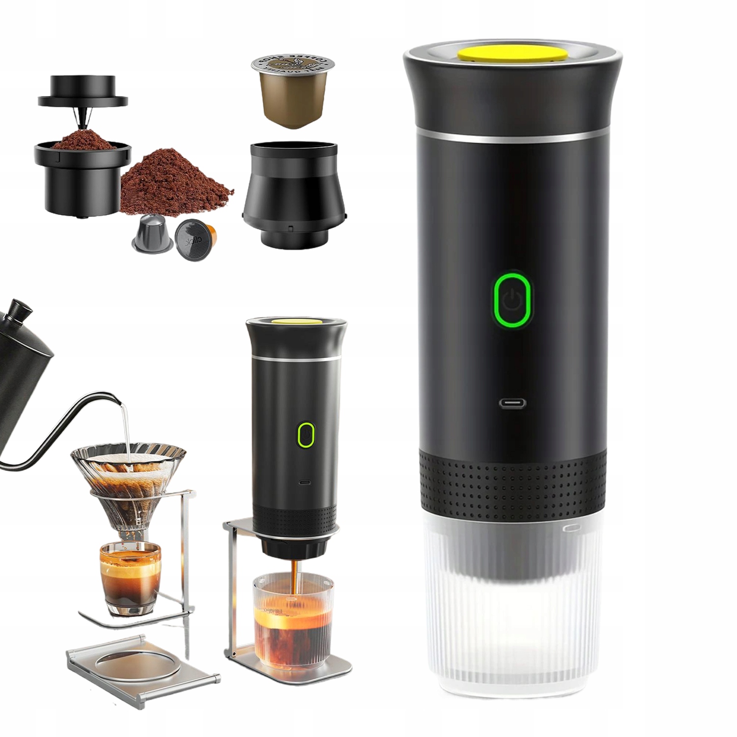 Podróżny Ekspres Z Szybkim Podgrzewaniem Jednotykowe Działanie Usb