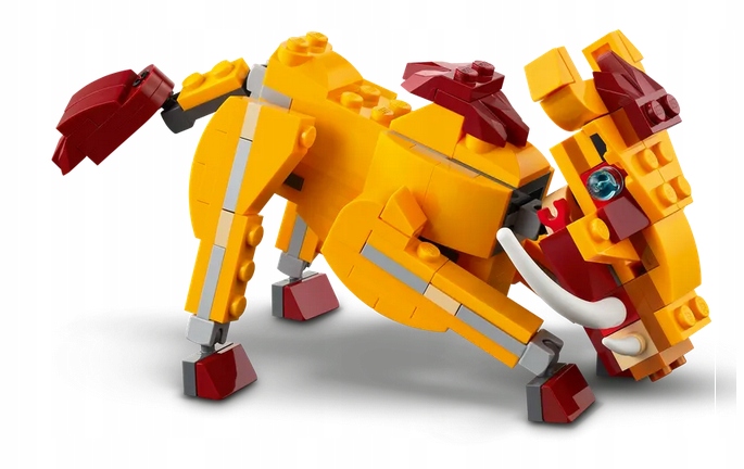 LEGO 31112 CREATOR 3 w1 - DZIKI LEW, STRUŚ, GUZIEC Liczba elementów 224