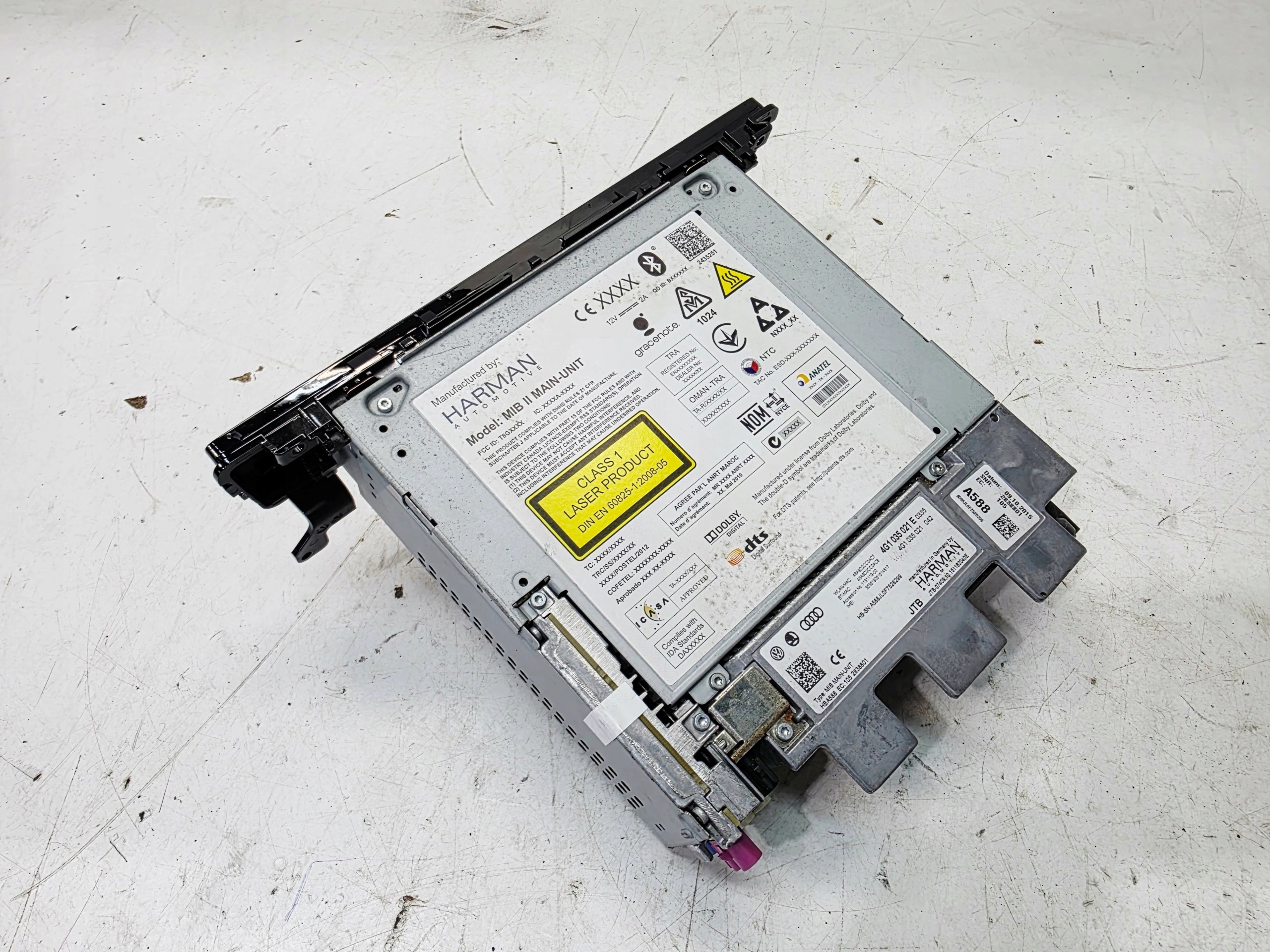 control unit CENTRALNY MIB HIGHT card reader SIM AUDI A6 C7 A7 4G1035021E