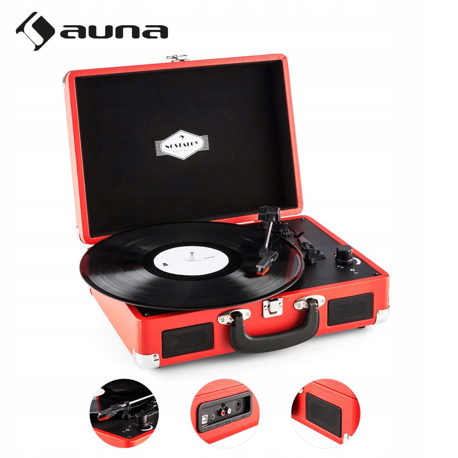 Auna Peggy Sue NOSTALGICZNY GRAMOFON RETRO z LAT 50-tych! USB Digitalizacja