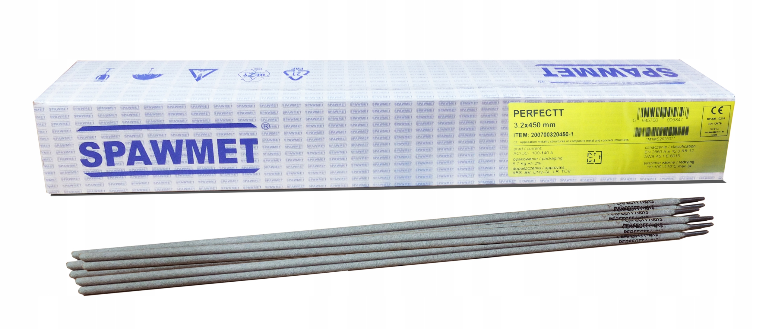 

Elektody Rutylowe Spawmet Perfectt Ø3,2; 5,7kg