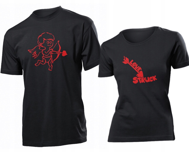 

Koszulki dla par Strzala Amora Kupidyn S