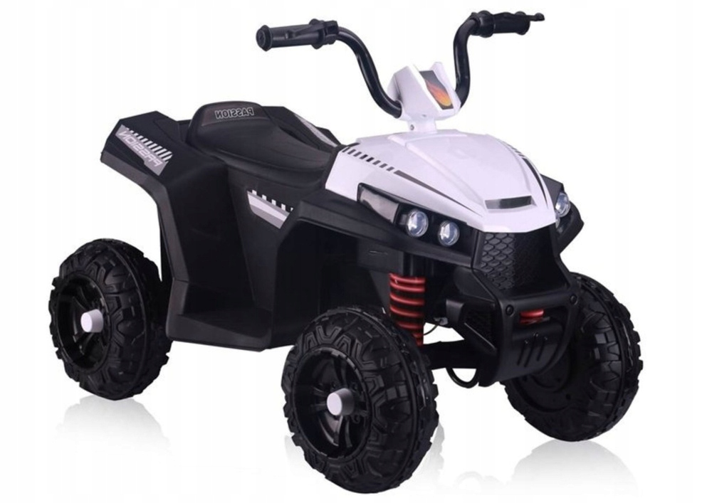 Quad na akumulator dla dzieci terenowy 6V 2x45W biały Led, amortyzatory, au
