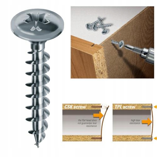 

Wkręt Pz 3,5x25 Panelvit do pleców meblowych 100sz