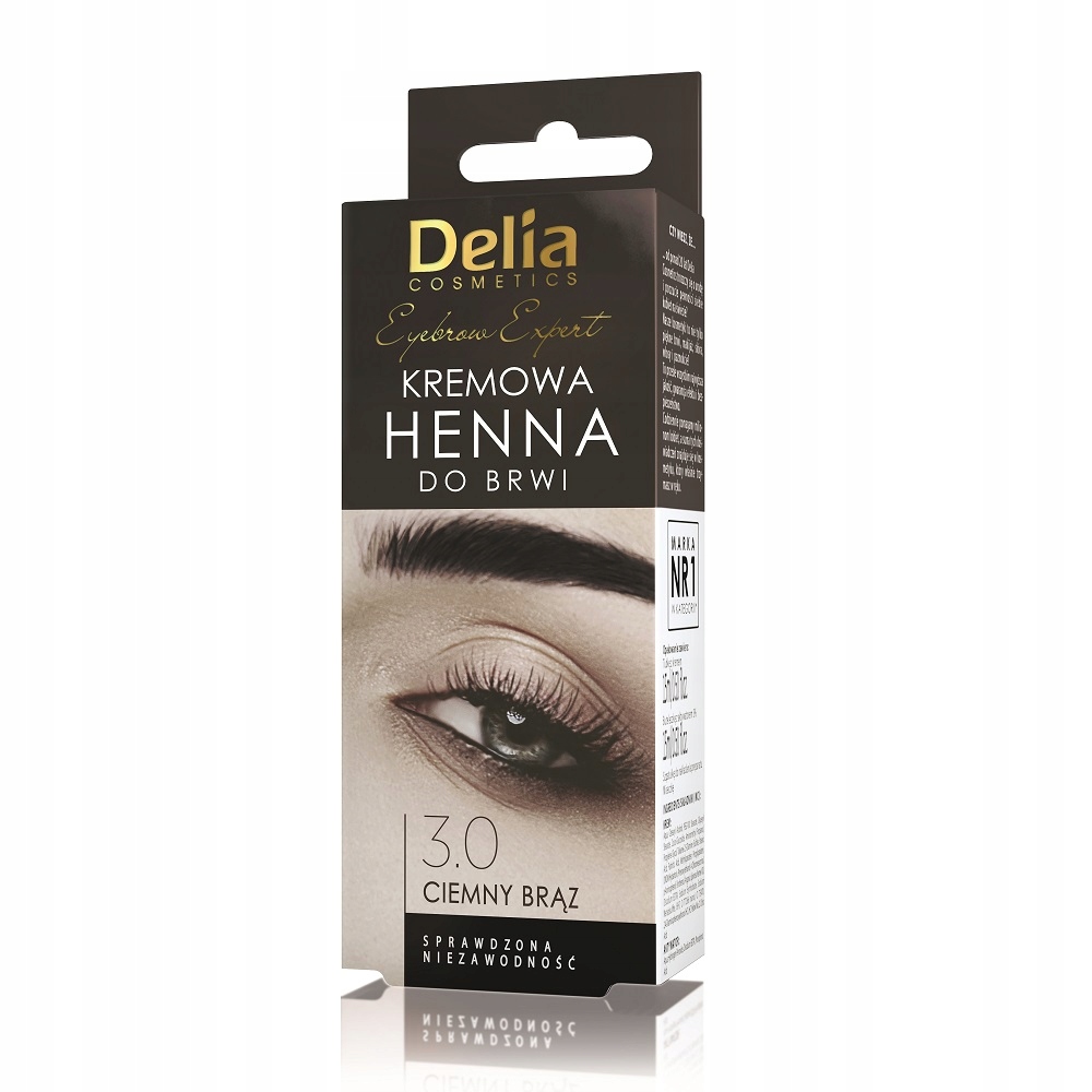 

Delia kremowa henna do brwi 3.0 Ciemny Brąz 15ml