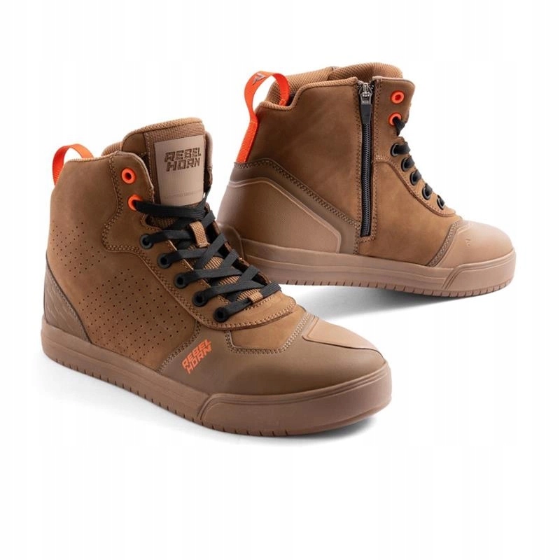 Motocyklové topánky Rebelhorn Spike Brown hnedé tenisky Darčeky