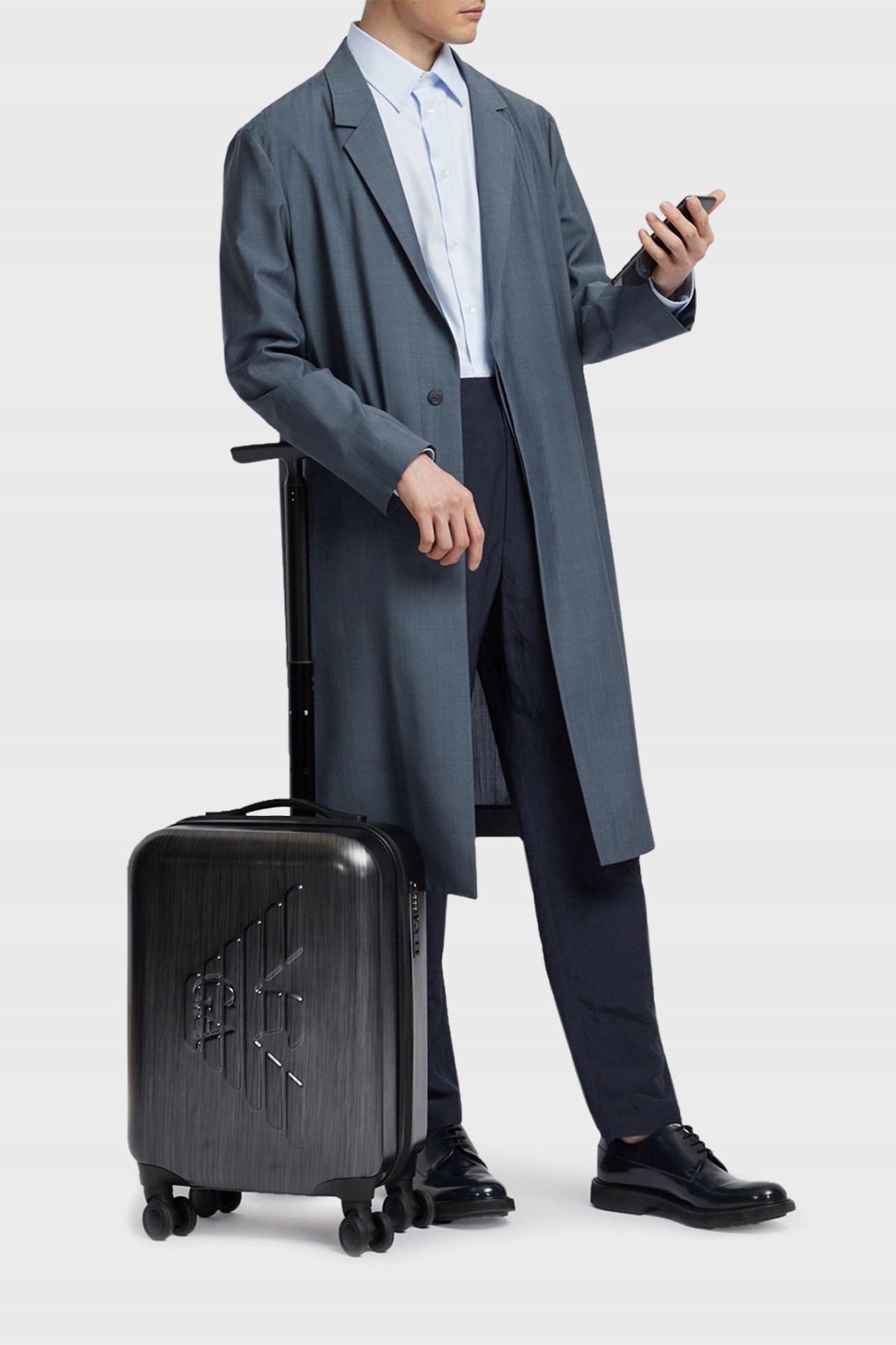 Emporio Armani obchodní kufr na kolečkách Novinka příruční zavazadlo