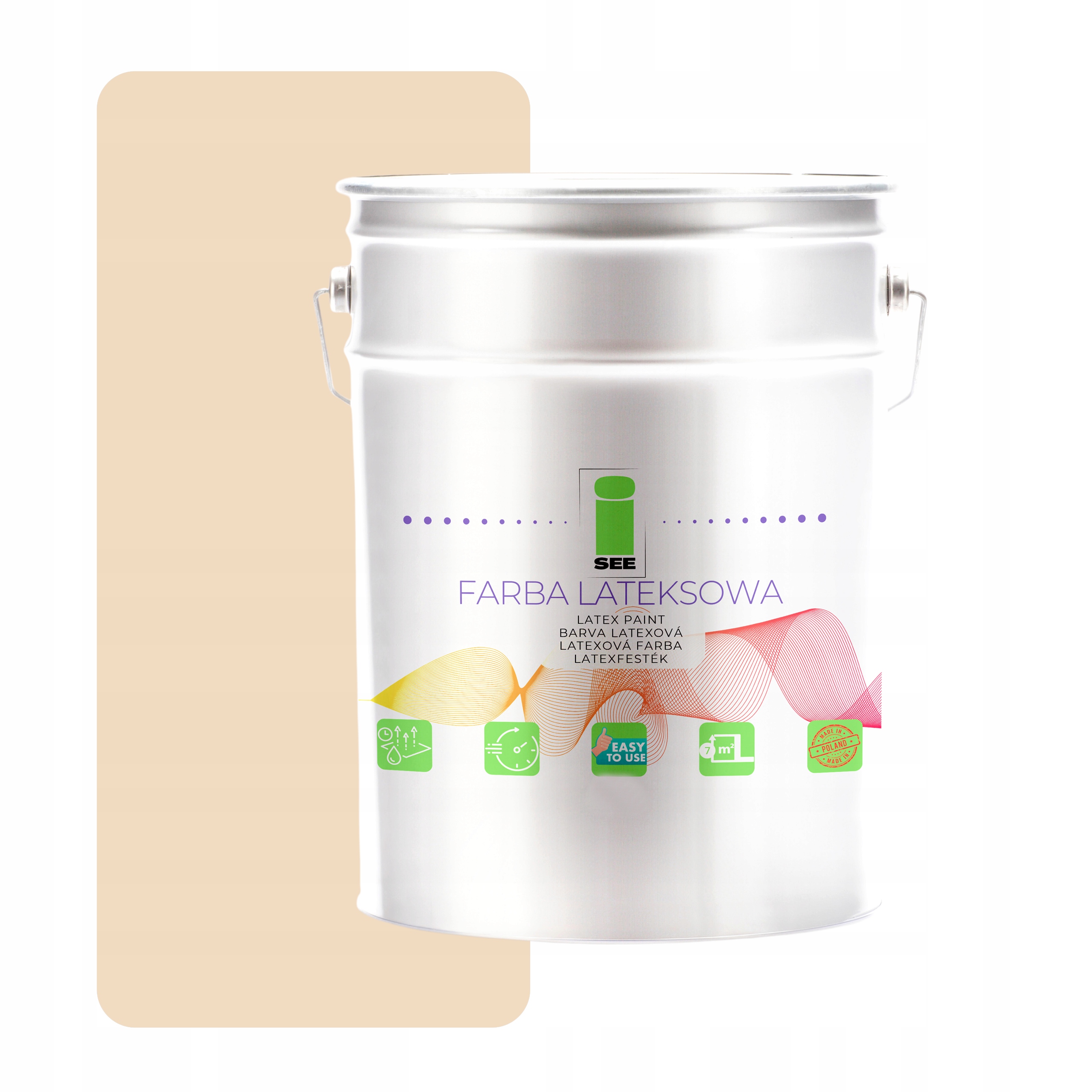 Latexová Farba Na Steny 10 L I See Hypoalergénna, Šampanský Krém
