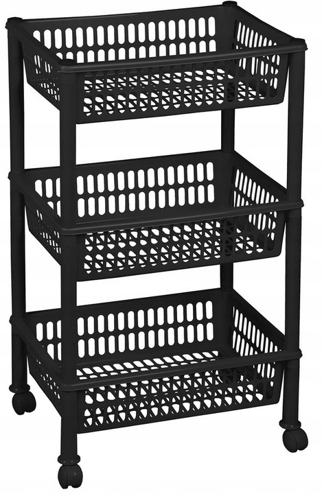 

Stojak Półka Regał Kosz Łazienkowy Z Kółkami