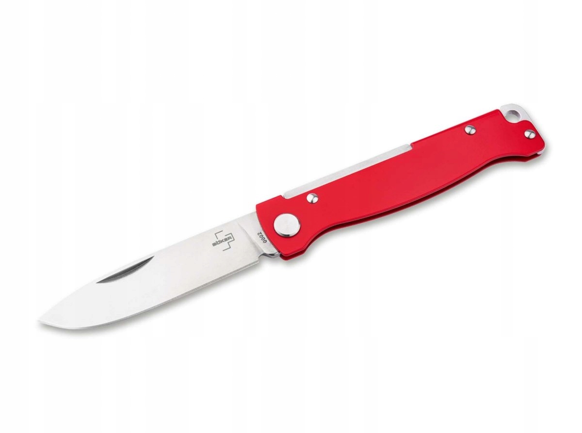 Kapesní nůž Boker Plus Atlas Red červený nůž slipjoint nerezová ocel