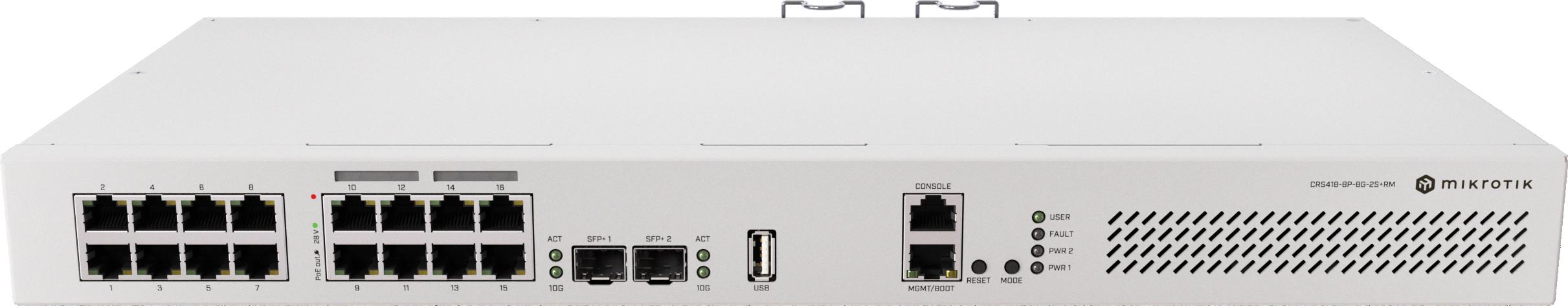 Routerboard Mikrotik CRS418-8P-8G-2S+RM