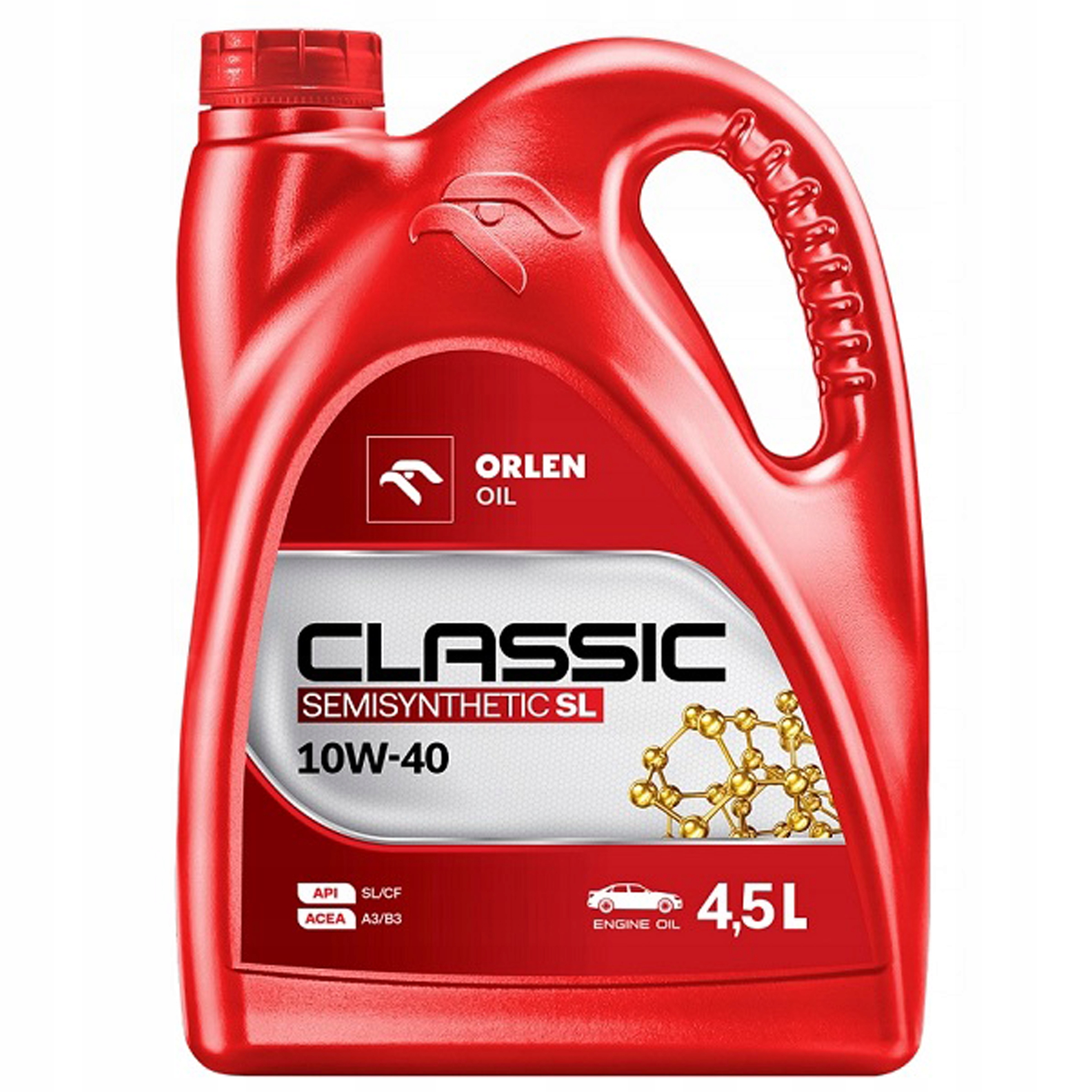 Polosyntetický olej pro motor Orlen Platinum Classic 10W-40 4,5L