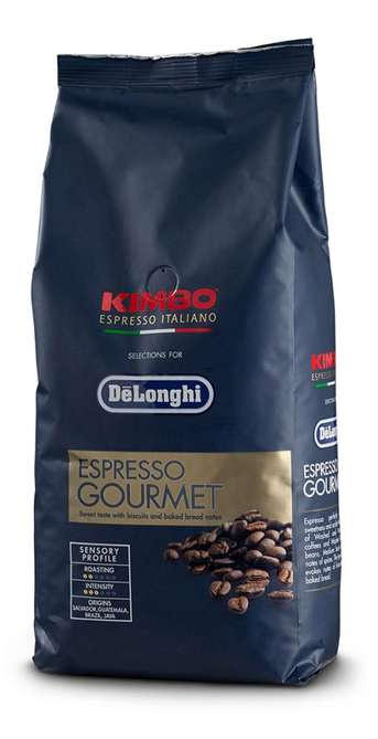 Levně Káva zrnková Kimbo Delonghi Espresso Gourmet 1 kg