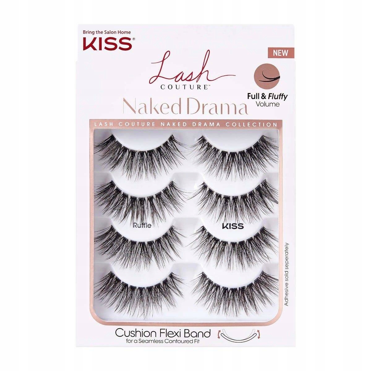 Kiss řasy Naked Drama Ruffle Multipack x 4