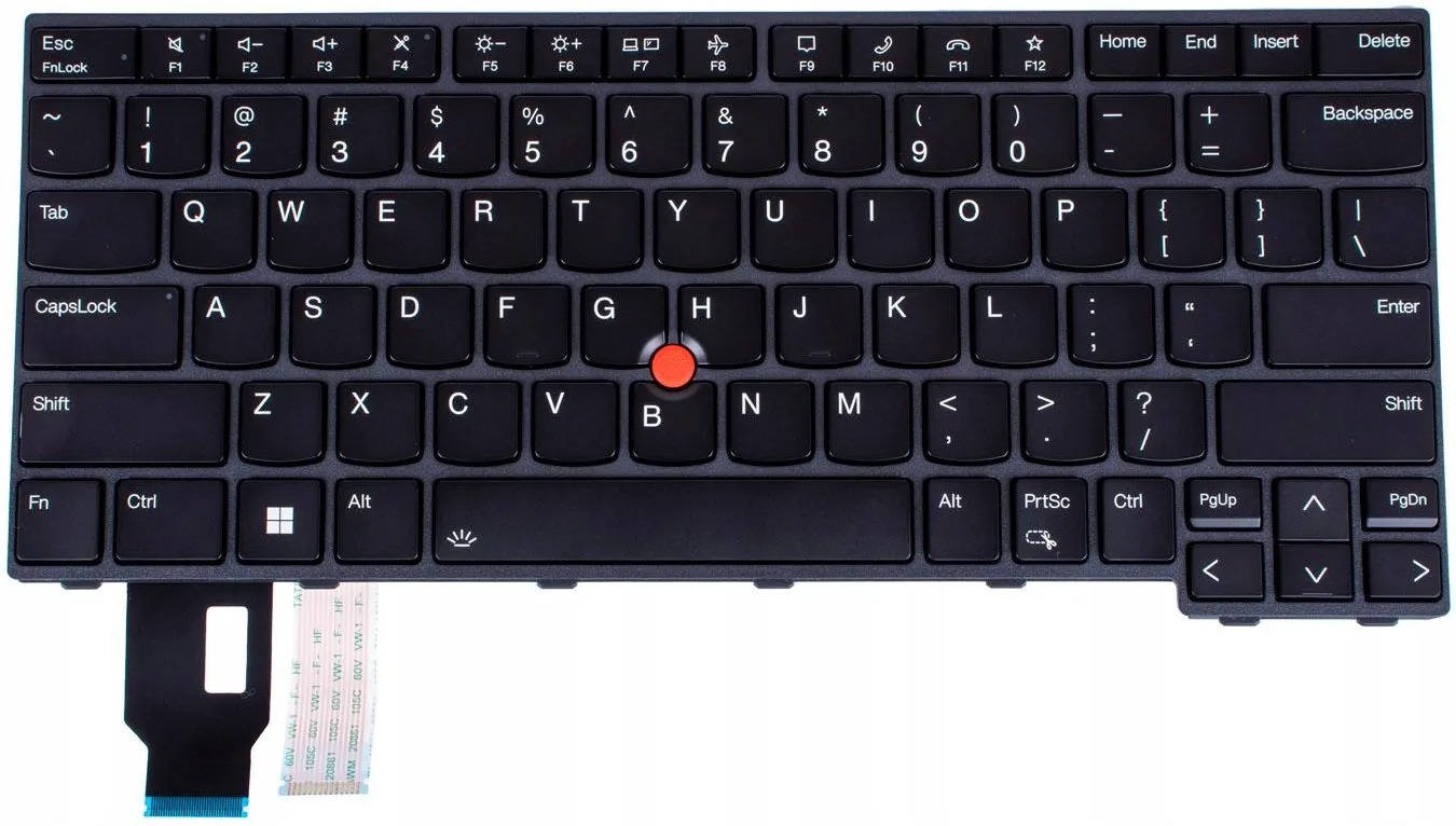Klávesnice pro notebook Lenovo T14 L14 P14s G3 G4 Us Qwerty Led