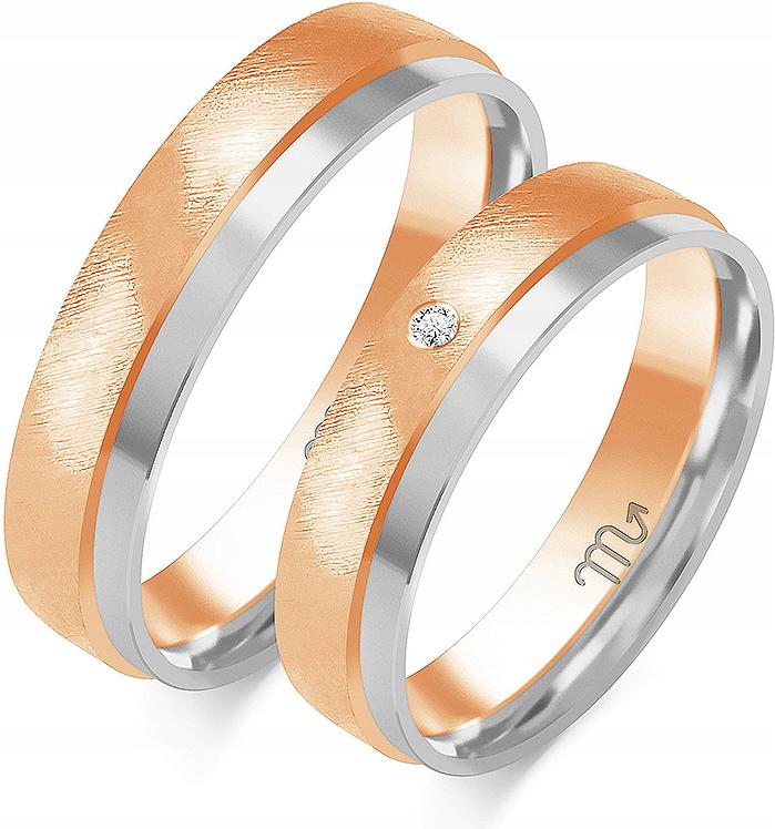 svatební svatba z růžového zlata 585 r 17 18 19 exkluzivní kolekce