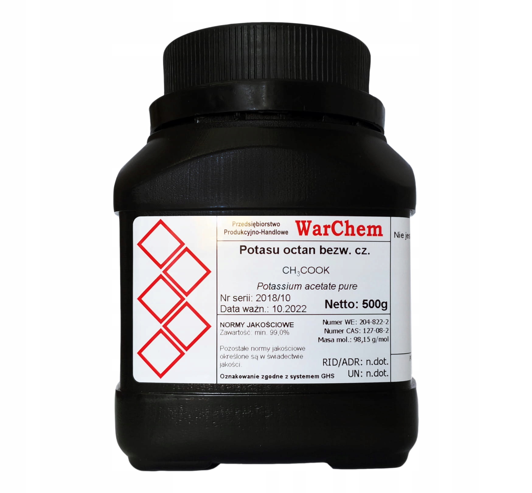 

Octan Potasu 500g Warchem [51896]