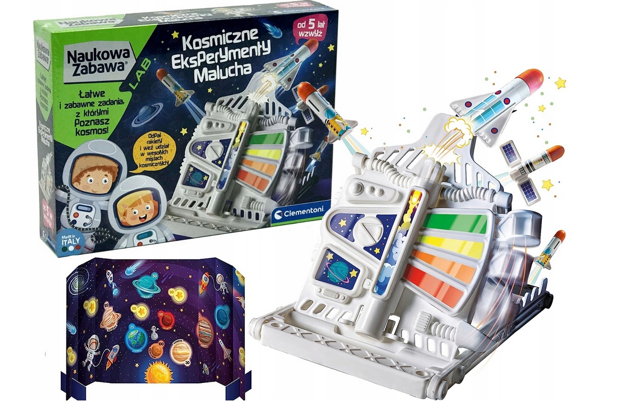 KOSMICZNE EKSPERYMENTY MALUCHA CLEMENTONI 50798 EAN (GTIN) 8005125507986