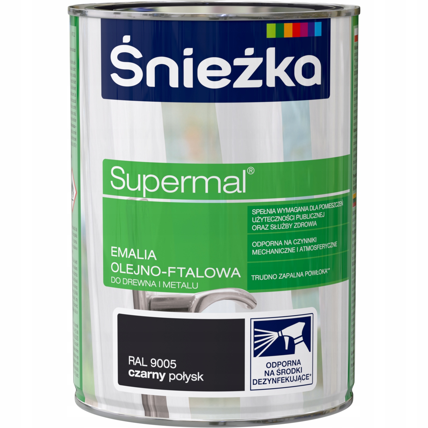 

Śnieżka Supermal emalia olejno-ftalowa czarny 0,8L