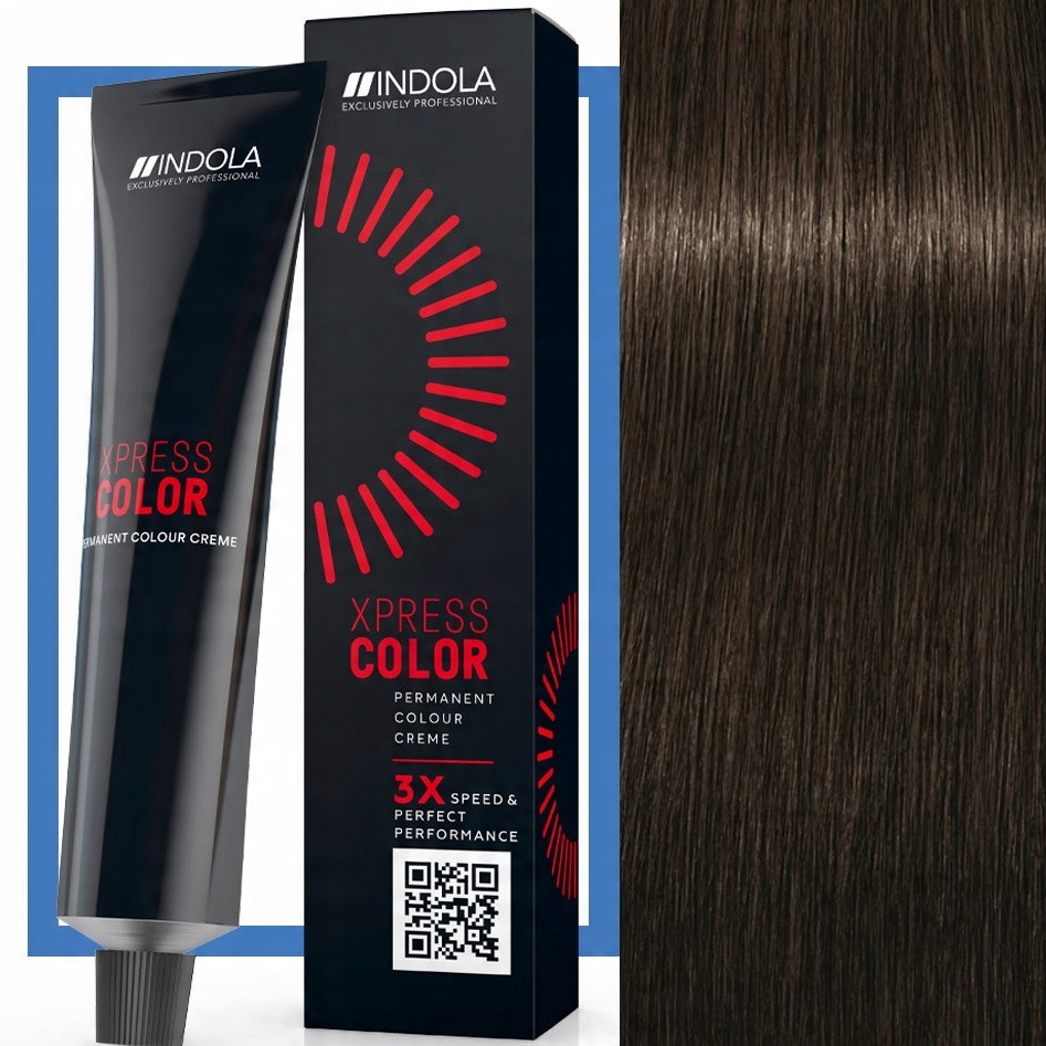 

Indola Xpress farba do włosów 5.00 Jasny Brąz Int.