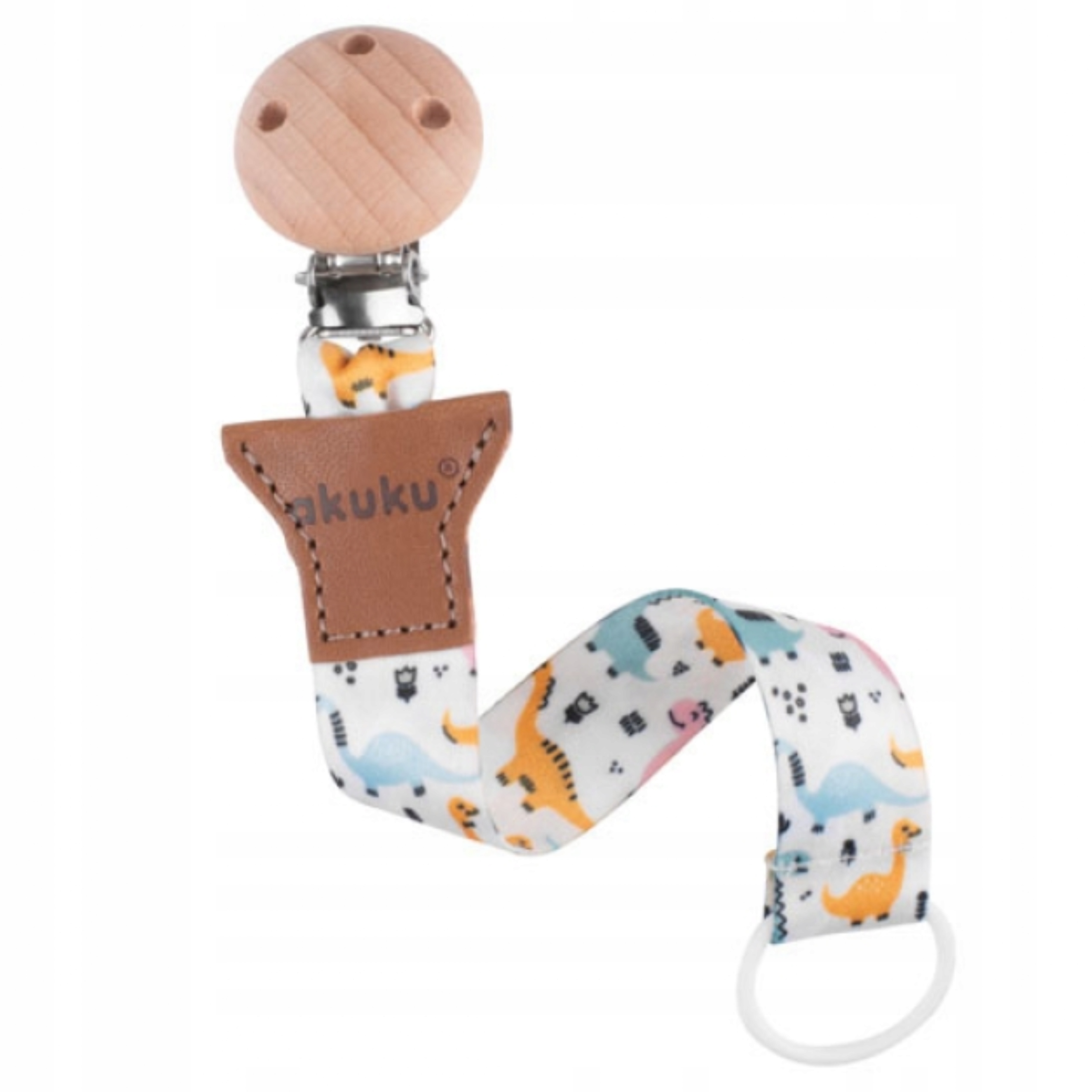 AKUKU ZAWIESZKA DO SMOCZKA TASIEMKA DINOZAURY UCHWYT Z KLIPSEM Marka Akuku