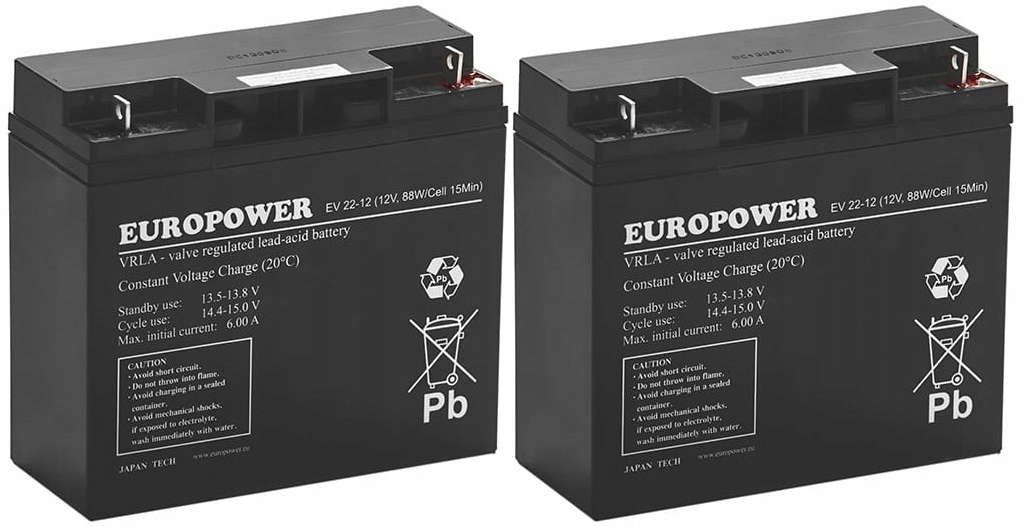 RBC7 RBC 7 #7 ZESTAW AKUMULATORÓW PAKIET BATERII DO UPS APC 2x EV 22-12