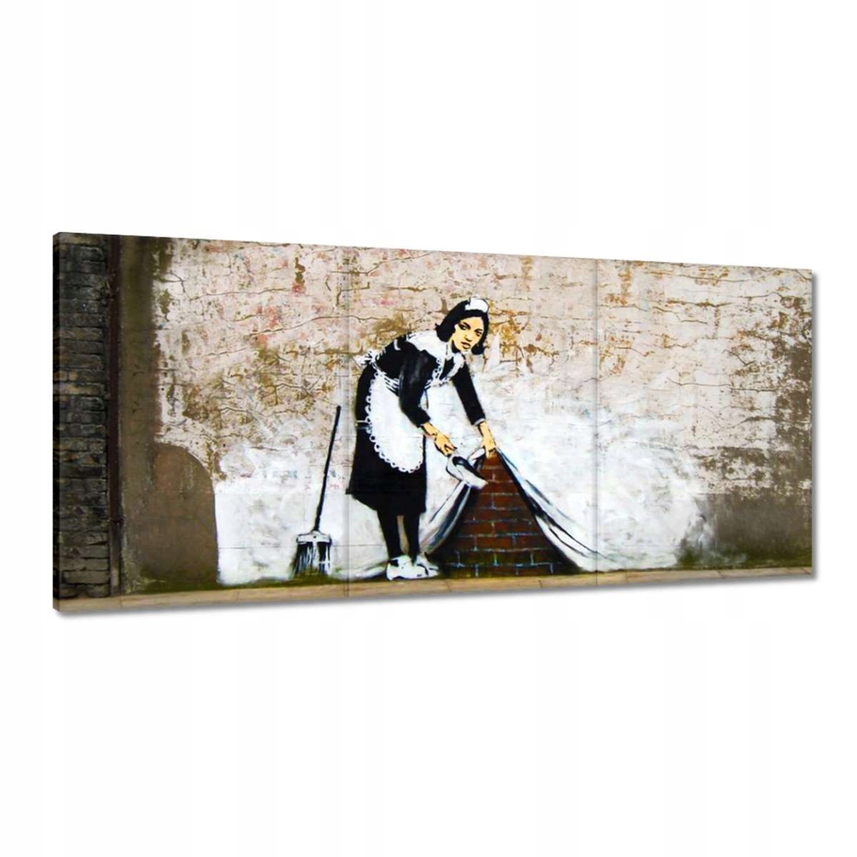 Obrazy 210x100 Banksy Slúžka Grafiti