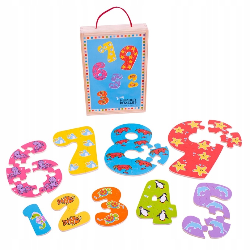 

Układanka Cyferki 1-9 Puzzle ze zwierzątkami Bj