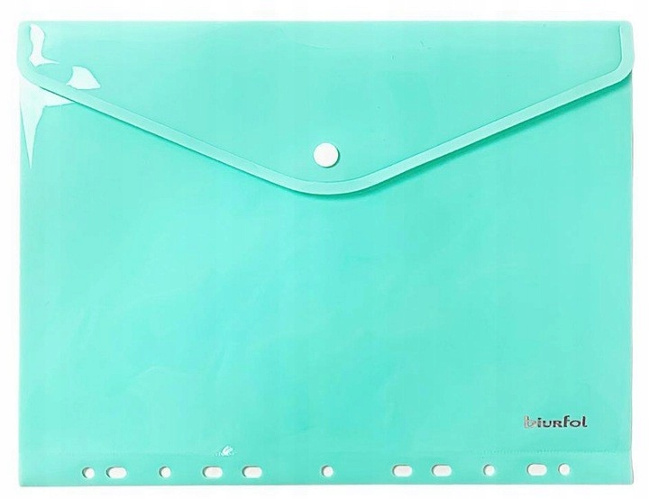 

Teczka kopertowa do segregatora plastik A4 zielona