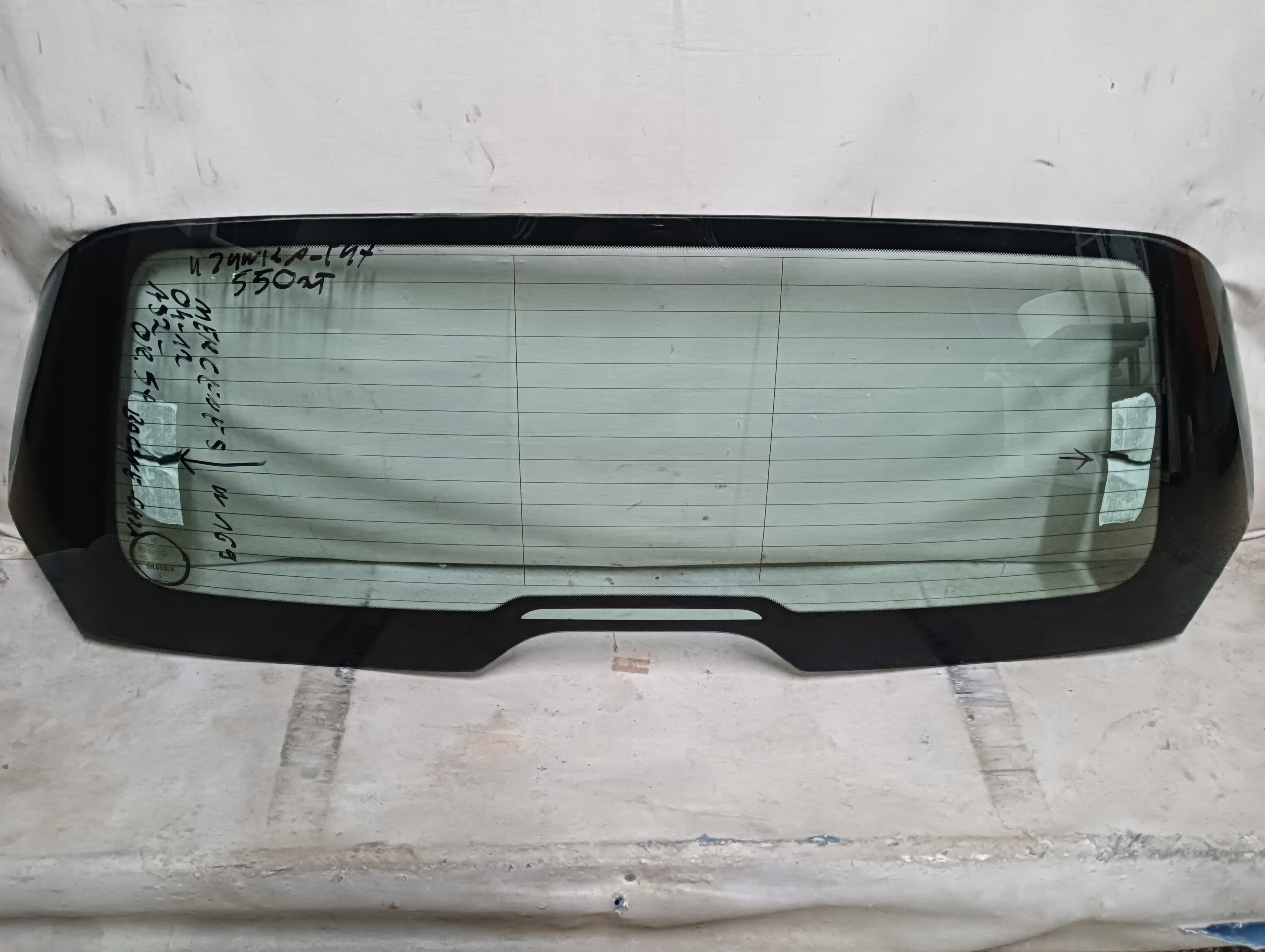 SZYBA TYLNA MERCEDES W169 (2004-2012) AS2 ORYGINAŁ BOCZNE GRZANIE