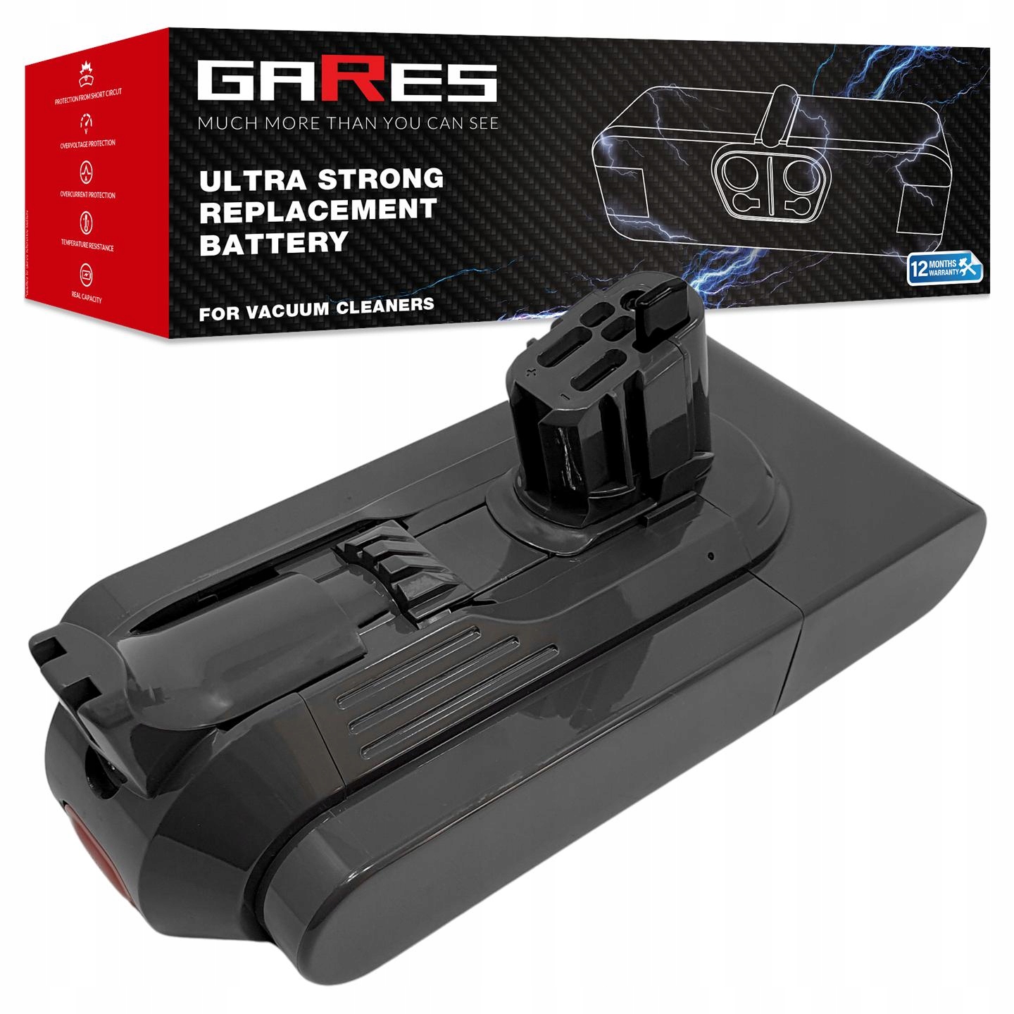 Akumulátor Gares pre Dyson V11 V15 SV17 SV28 SV51 25,2V 3,0A