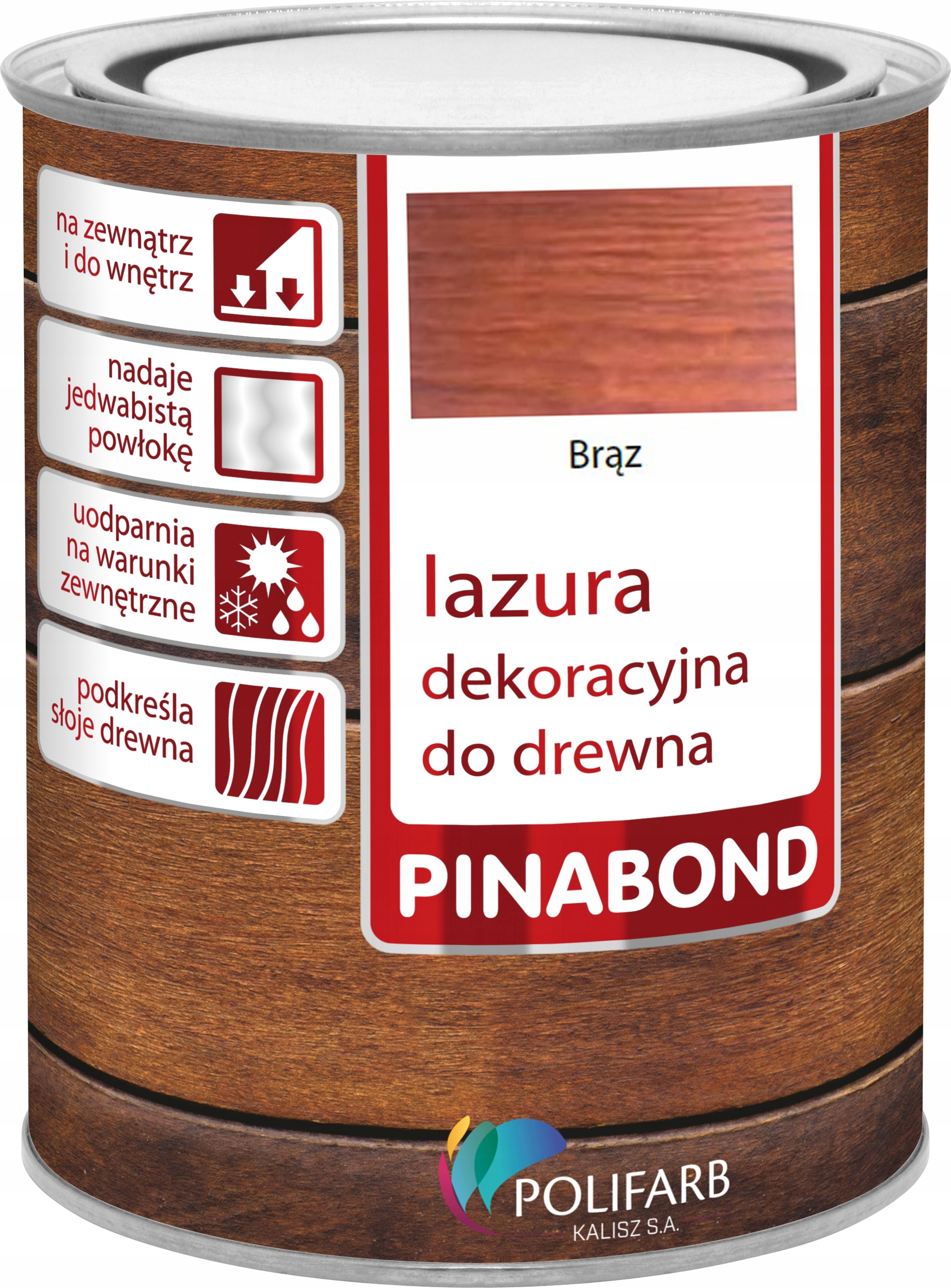 

Lazura do Drewna Brąz 0,7L Polifarb