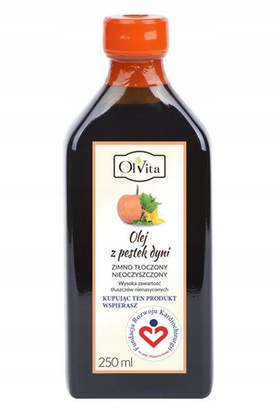 

OlVita Olej z pestek dyni tłoczony na zimno 250ml