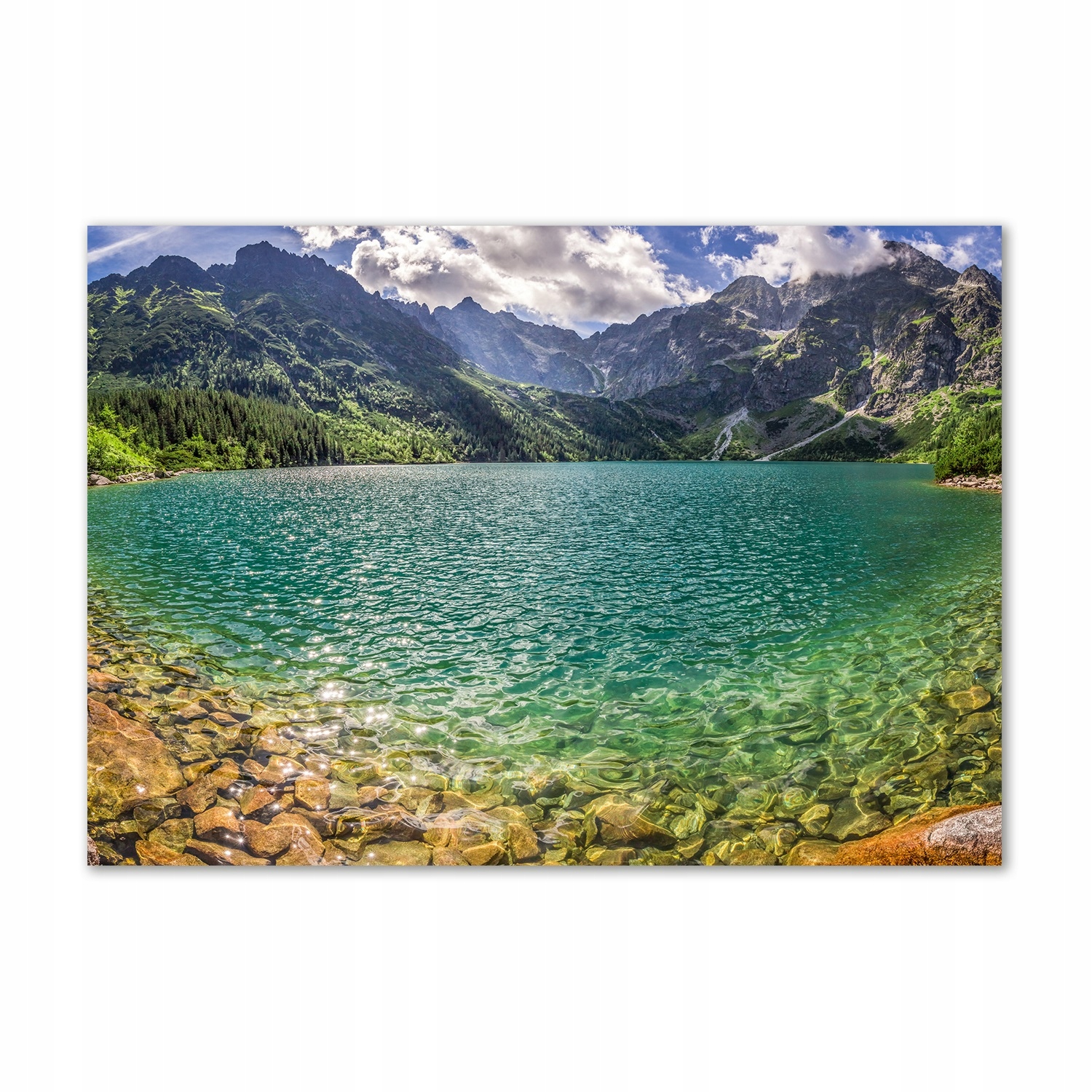 

Foto obraz szklany Jezioro w górach 100x70