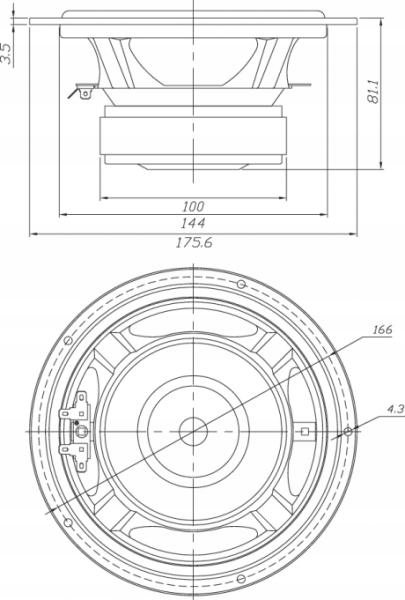 Dayton Audio DA175-8 7" Aluminum Cone Woofer Marka Inna