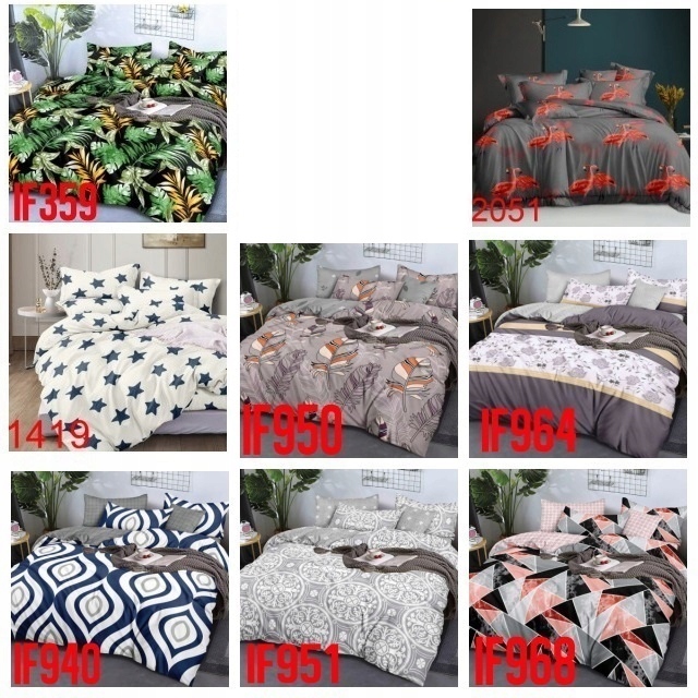 KOMPLET POŚCIELI 200x220 ELEGANCKA POŚCIEL 3D Marka inna