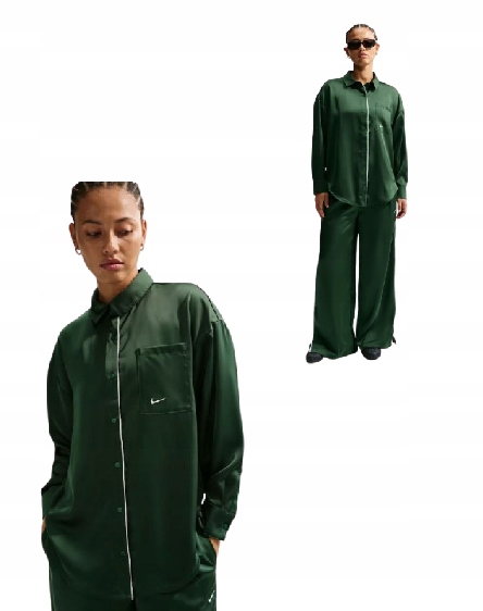 Dámský Oversize Top Nike Saténový S Dlouhým Rukávem