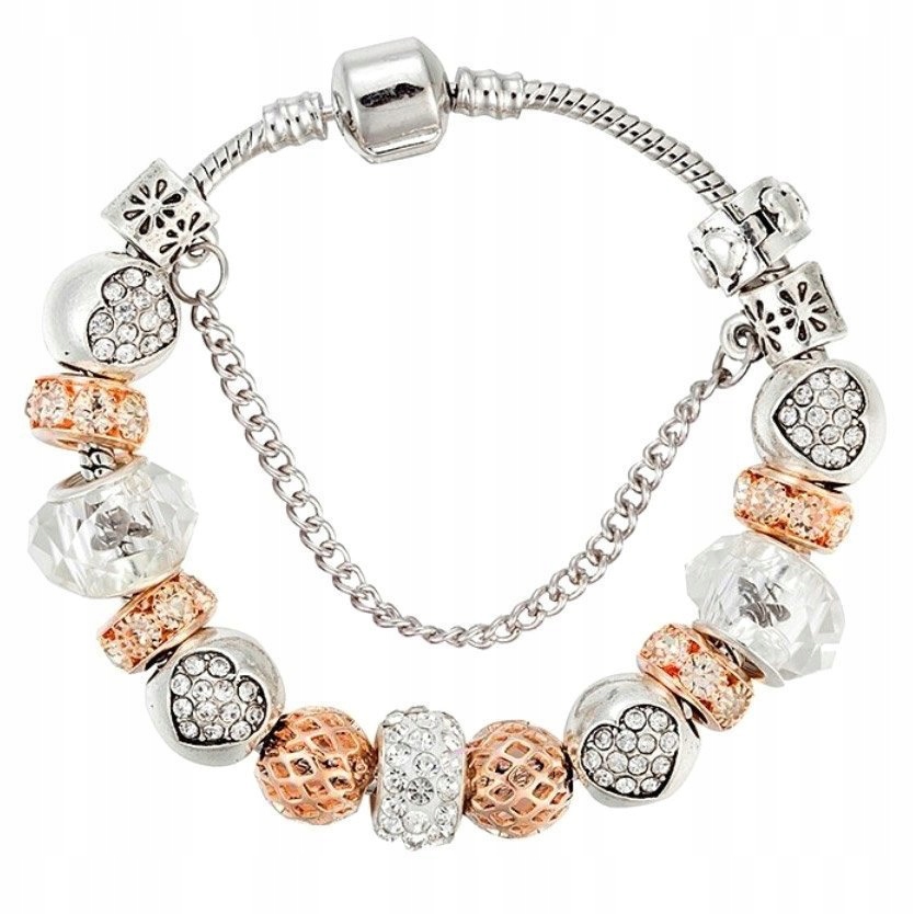 

Bransoletka srebrna Modułowa silver Charms