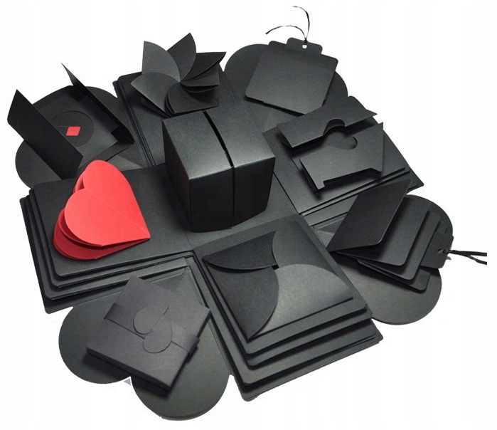 Čtvercový Box Kreativní Krabička Fotografie Výtisk!