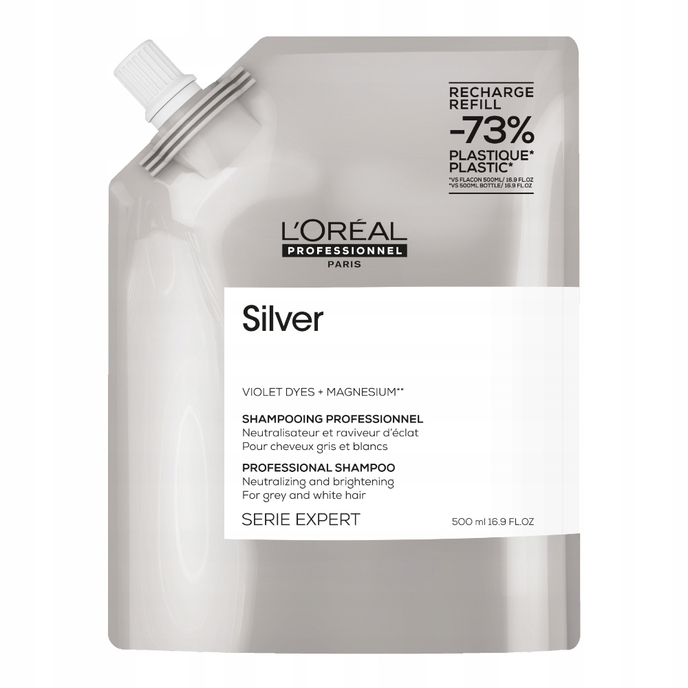 Loreal Silver Šampon neutralizující a zesvětlující šedivé vlasy 500 ml