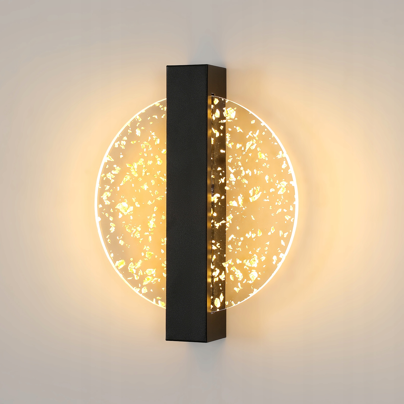 Kinkiet Scienny Led Okrągły Czarny Loft Wewnetrzny Nowoczesny 12W 3000K