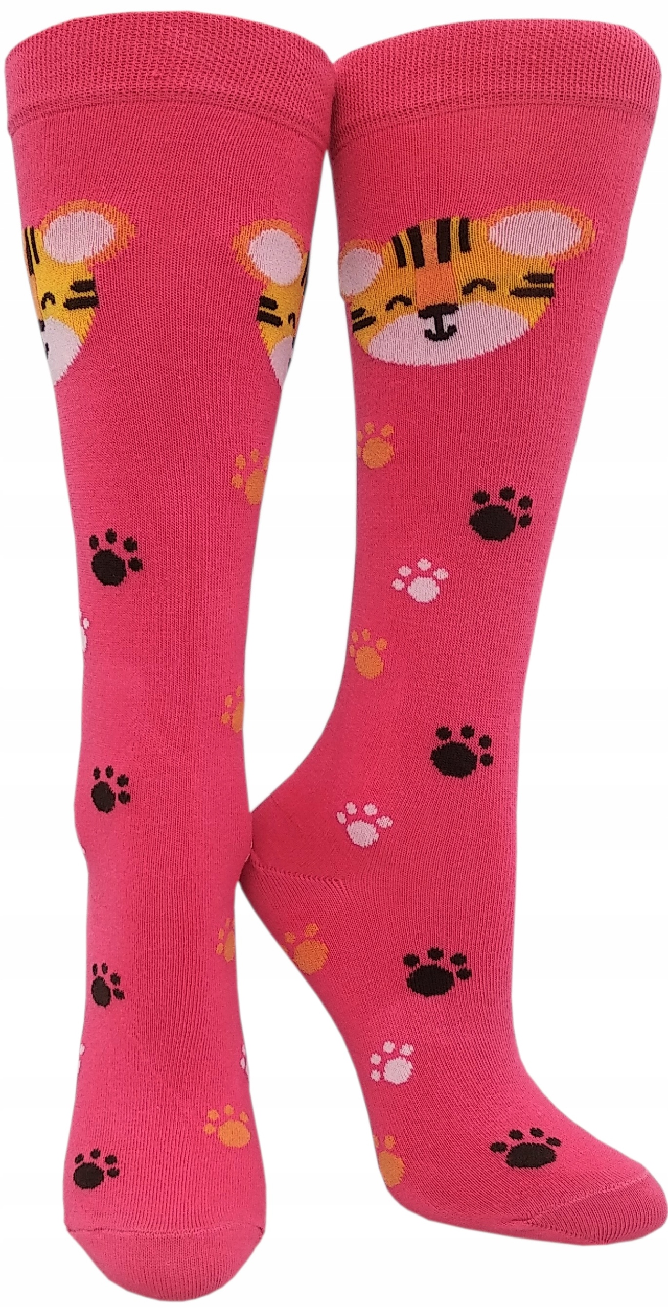 

Skarpety Podkolanówki Krebo Kolorowe Tygrysy 27-30