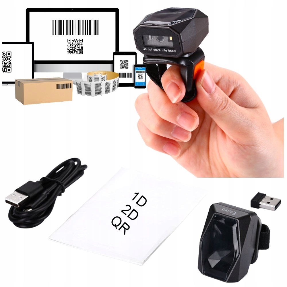 Kreslící kódový terminál Čtečka Qr skenerů na prst 2D 1D