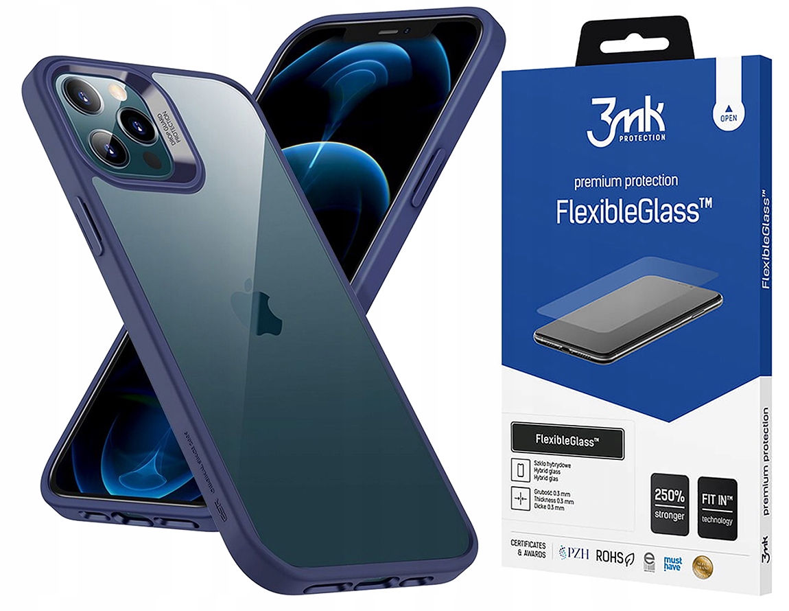 

Etui do Iphone 12/12 Pro Esr Hybrid Case Szkło 3MK